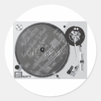 Sticker Rond Tourne-disque DJ