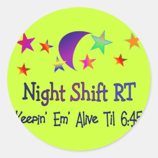 Sticker Rond Tournée de nuit RT—Dons amusants de thérapie respi