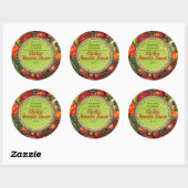 Sticker Rond Tourner des tomates personnalisées depuis la cuisi (Feuille)
