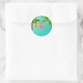 Sticker Rond Tournes tropicales (Sac)