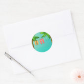 Sticker Rond Tournes tropicales (Enveloppe)