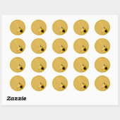 Sticker Rond Tournesol (Feuille)