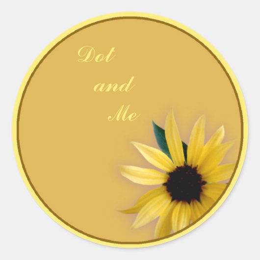 Sticker Rond Tournesol (Devant)