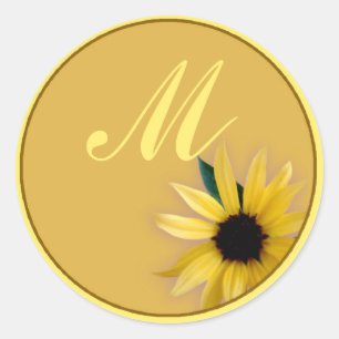 Sticker Rond Tournesol