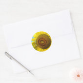 Sticker Rond Tournesol (Enveloppe)