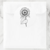 Sticker Rond Tournesol (Sac)