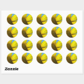 Sticker Rond Tournesol (Feuille)