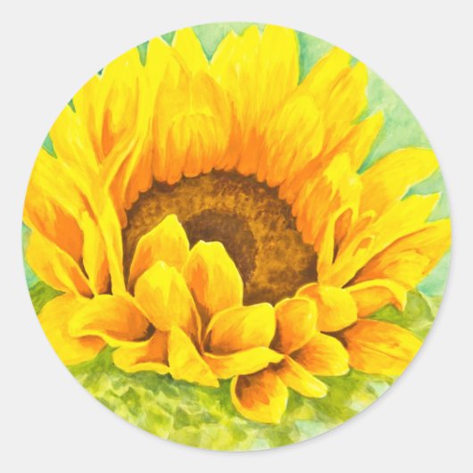 Sticker Rond Tournesol (Devant)