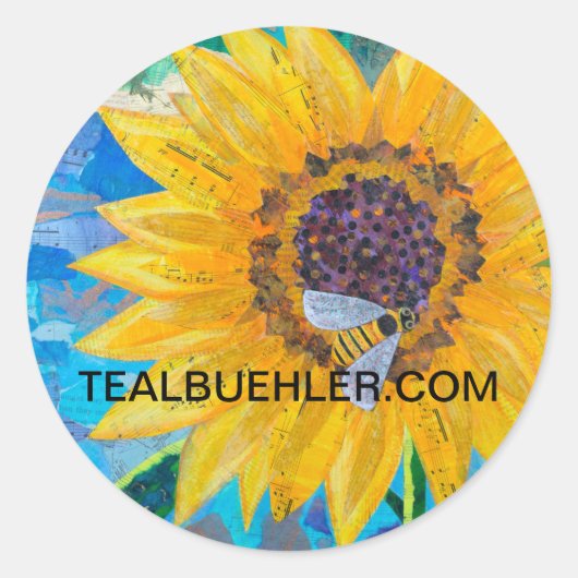 Sticker Rond Tournesol (Devant)