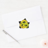Sticker Rond Tournesol (Enveloppe)