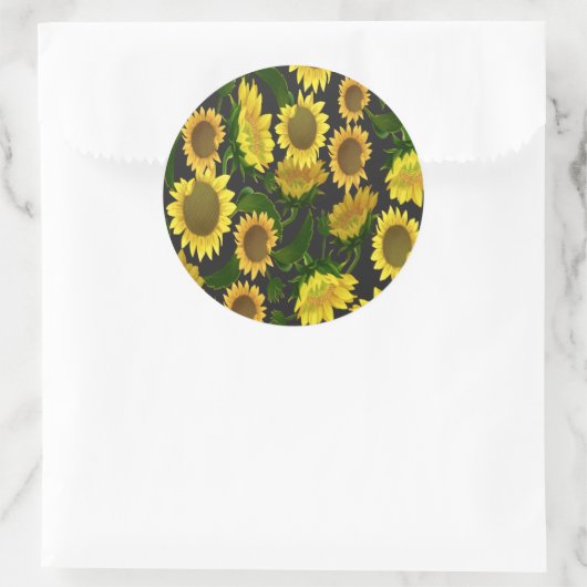 Sticker Rond Tournesol (Sac)