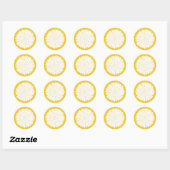 Sticker Rond tournesol (Feuille)