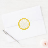 Sticker Rond tournesol (Enveloppe)