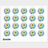 Sticker Rond Tournesol (Feuille)