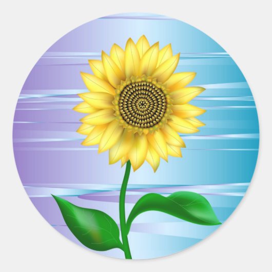 Sticker Rond Tournesol (Devant)