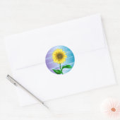 Sticker Rond Tournesol (Enveloppe)