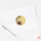 Sticker Rond Tournesol (Enveloppe)