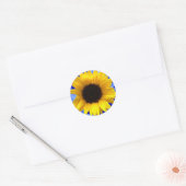 Sticker Rond Tournesol (Enveloppe)