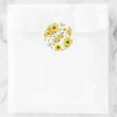Sticker Rond Tournesol 8 (Sac)