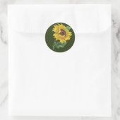 Sticker Rond Tournesol doré (Sac)