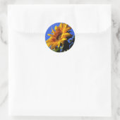 Sticker Rond Tournesol jaune vif (Sac)
