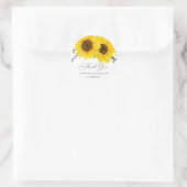 Sticker Rond Tournesol Merci  (Sac)