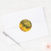 Sticker Rond Tournesol, Mlle You (Enveloppe)