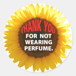 Sticker Rond Tournesol Pas de parfum