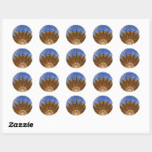 Sticker Rond Tournesol violon (Feuille)