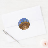 Sticker Rond Tournesol violon (Enveloppe)