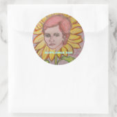 Sticker Rond Tournesol Zen (Sac)