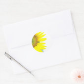 Sticker Rond Tournesols de printemps (Enveloppe)