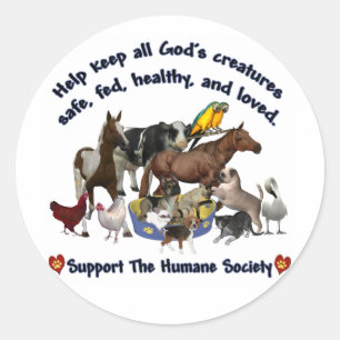 Sticker Rond Tous les dieux Créent la société humaine