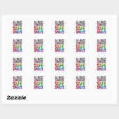 Sticker Rond Tous les endroits devraient être des espaces sûrs  (Feuille)