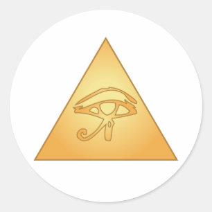 Sticker Rond Tous les yeux de vue / oeil de Horus :