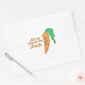 Sticker Rond Tous mes amis sont des fruits 2 (Enveloppe)