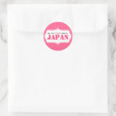 Sticker Rond Tous mes X et O sont au Japon (Sac)