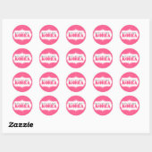 Sticker Rond Tous mes X et O sont en Corée (Feuille)