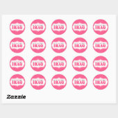 Sticker Rond Tous mes X et O sont en Irak (Feuille)