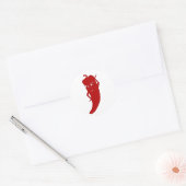 Sticker Rond Tous Red Hot Pepper Diva (Enveloppe)