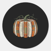 Sticker Rond Tous Réservés Pour Automne Citrouille Automne Bibl (Devant)