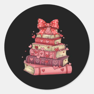 Sticker Rond Tous réservés pour la Saint-Valentin Lecture Profe