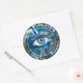 Sticker Rond Tous voir l'oeil (Enveloppe)