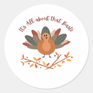 Sticker Rond Tout À Propos De Ce Baste Classic Sloth