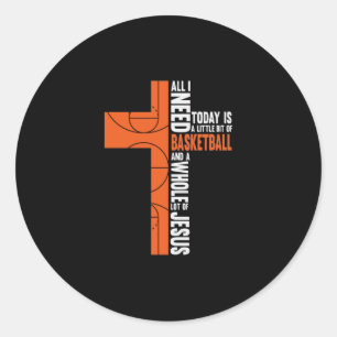 Sticker Rond Tout Ce Dont J'Ai Besoin Aujourd'Hui Est Un Peu De