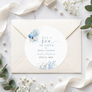 Sticker Rond Tout ce que je vois est un amour Shower de mariage