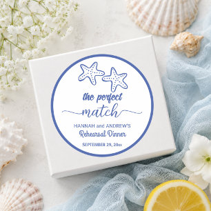 Sticker Rond Tout ce que nous voyons est Love Starfish Réceptio