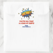 Sticker Rond Tout ce que sac de chips Saint-Valentin (Sac)