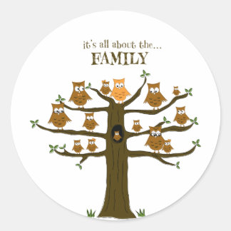 Sticker Rond Tout est à propos de la famille