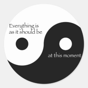 Sticker Rond Tout Est Comme Il Faut